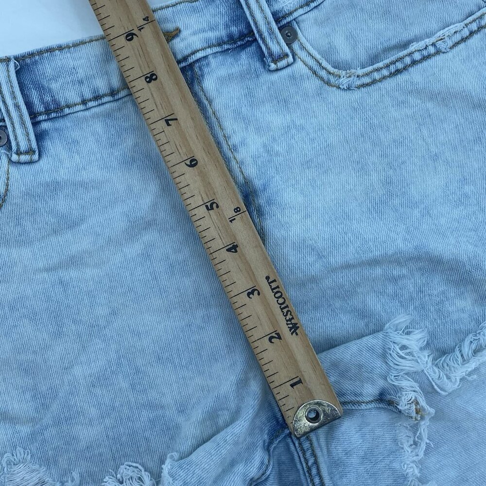 Aerie Size Small Acid Wash Denim Cut Off Shorts - Picture 9 of 11